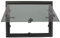 RjcdOPL Finestra laterale ribaltabile per roulotte e camper, con tenda integrata e zanzariera, in lega di alluminio e vetro temperato, 600 x 450 mm