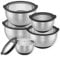 SILBERTHAL Edelstahl Schüssel 5er Set mit Deckel - Rührschüsseln zum Servieren, Kochen, Backen, Aufbewahren - Rutschfester Boden - 5 Stück
