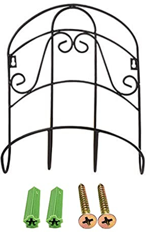 PANGBOER Gartenschlauch Metallhalter Gusseisen Wandhalterung Halterung Rohraufhänger Rack Regal Rohraufhänger Lagerregal