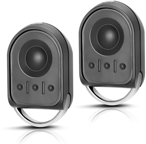 Remplacement Télécommande S0mfy RTS de 433,42 MHz, Compatible avec Motorisation Portail et Porte de Garage, Télécommande S0mfy 4 Canaux pour KEYGO RTS, 1841064(Lot de 2)