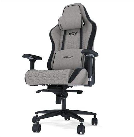 GT OMEGA PRO Series Gen 2 XL - Grey, Up to 180° Recline, 360° Rotation