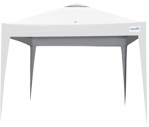 Quictent Ersatzdach für 3x3m Pavillon, wasserdicht & UV-Schutz 50+, passend für Pop-Up Faltpavillon, 6 Farben wählbar, Weiß