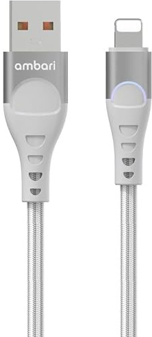Ambari USB Charger Cable 6.5FT/2M USB to Lightning Cable Fast Charging Compatible with iPhone 14, 13, 12, 11, XR