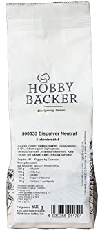 Hobbybäcker, Eispulver neutraler Geschmack (500 g), Geeignet für Eismaschinen, Für selbstgemachtes Eis wie beim Italiener