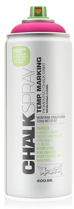 Montana Cans Chalk Spray Paint PINK Temporary Marking Eco-Friendly
