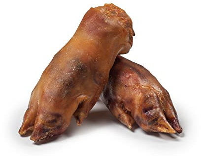 DIBO Schweinepfoten, lose, 25 Stück, Naturkau-Snack oder Leckerli für Zwischendurch, Hundefutter, Kauartikel für jeden Hund, Qualitätskauartikel ohne Chemie