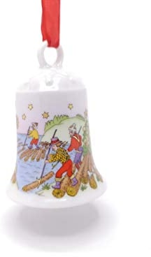 Hutschenreuther Porzellanglocke Weihnachtsglocke 1998 Verpackung