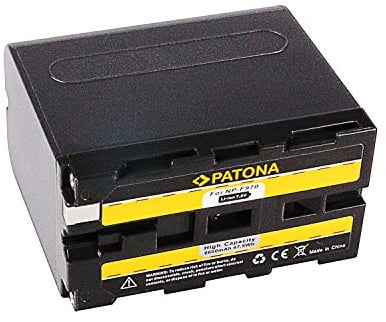 PATONA NP- F970 Li-Ion Akku (6600mAh) für Sony - NP-F Mount, geeignet für Camcorder, LED Leuchten, Ringleuchten, 7,4V 48,8Wh