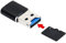 ChenYang, lettore di schede di memoria da USB 2.0 a Micro SD T-Flash TF M2 per cellulari e tablet, piccole dimensioni, colore nero
