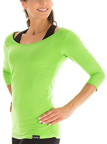 WINSHAPE Damen Ws4 3/4-arm Shirt, Apfelgrün, L EU
