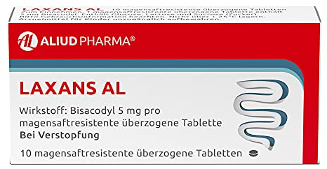 ALIUD PHARMA Laxans AL, 10 Tabletten: Abführmittel mit Bisacodyl für einen erleichterten Stuhlgang bei Verstopfung
