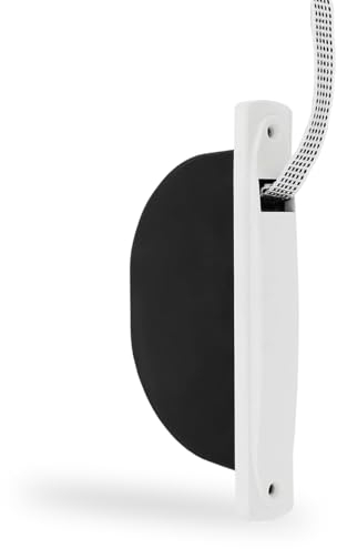 Amig - Recogedor para Persianas Compacto de Empotrar o Encastrado - para Cintas de 14 mm - Sin Pivote con Frente de Plástico - Diseño Sencillo y Atemporal - Blanco - Medidas: 2.8 x 18 x 9 cm