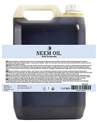 Mystic Moments | Neem Carrier Oil 5 Litres - Pure & Natural | Vegan GMO Free