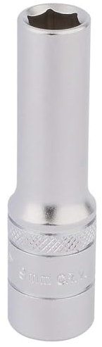 Draper 17543 Metric 3/8-Inch Square Drive Hi-Torq 6-Point Deep 9.0 mm Socket , Blue
