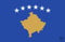 Kosovo Flagge Aufkleber - Länderflagge als Sticker 8,5 x 5,5 cm