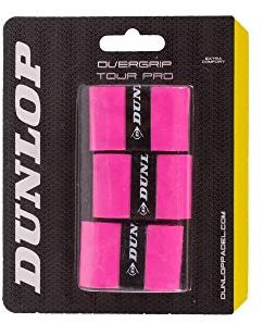 Dunlop Padel Tour Pro Overgrip für Padelschläger, 3er-Pack, Pink