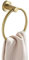 WOMAO Gold Handtuchring, Handtuchhalter Rund Edelstahl Gebürstet Wandmontage zum Bohren für Bad Duschwand Küchen Gäste WC