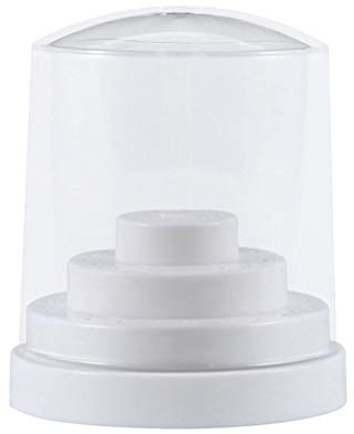 Lurrose 48 Löcher Nagel Maniküre Bithalter Bohrer Organizer Display Box Fall für Nagelpoliermaschine (Weiß)