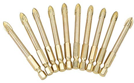Forets Tordus Triangulaires, Carrelages en Céramique de Peu de Foret Croisé(8mm 10pcs)