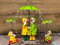 Garden Mile Duck Family Garden Ornaments with Umbrella - Weatherproof Resin Duck Statues for Patio, Porch, Lawn | Cute Outdoor Sitting & Standing Figurines for Garden Decor (Set of 4 Ducks)