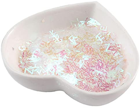 Women Letter Sequins Nail Glitter Sequin Flakes Sparkle Nail Sticker Cosmetic Accessories for Women Eyes Arms Fingernails Decor