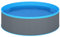 vidaXL Piscina Fuori Terra Vasca da Giardino Robusta Resistente Famiglia Divertimento Acqua 350x90 cm Grigia Struttura in Acciaio e PVC