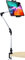 Supporto Tablet Braccio Regolabile, Oilcan Porta Tablet Scrivania Letto Tavolo con Braccio a 3 Stadi, Staffa Snodabile per iPad Pro 12.9 Air Mini, Galaxy, Switch, serie iPhone ecc (4-12,9 )
