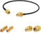 Vecys SMA Cable SMA Macho a SMA Hembra Mamparo RG174 12 /30CM RF Cable Coaxial + Kit de Adaptadores SMA de 2 Piezas para Adaptador Inalámbrico de Potenciador de Señal de Antena de Enrutador