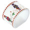 EASY LIFE NUSSKNACKER Porzellan Serviettenhalter Set 4 rot Geschenkbox Ø 4,5cm