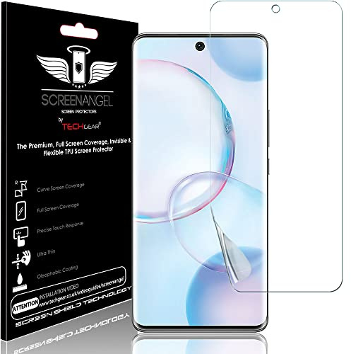 TECHGEAR Screen Protector fits Honor 70 5G [Screen Angel Edition] [Case Friendly] [Bubble Free] [FULL Screen Coverage] HD Clear Flexible TPU Film