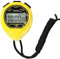 FCXJTU Digitale wasserdichte Stoppuhr, Keine Glocken, Keine Pfeifen, einfache Grundbedienung, geräuschlos, klares Display, EIN/Aus, großes Display für Schwimmtraining, Kindertrainer (Gelb)