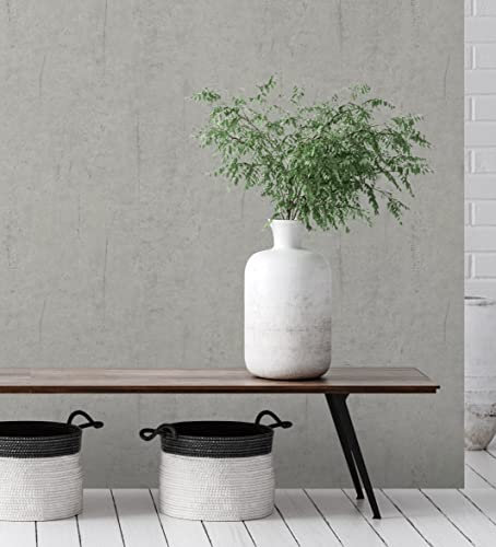 GAULAN 500006907 - Vlies-Vinyltapete, Strapazierfähig, Abwaschbar. Hochgeprägte graue Betonwand-Effekt-Tapete für Wohnzimmer Küche Bad Esszimmer - Muster DIN A4