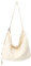 X SIM FITNESSX Unisex Umhängetasche Canvas Tasche Oxford Schultertasche Damen Shopper Tasche Fashion Stofftasche für Alltag/Büro/Schule/Reisen (Creme)