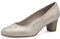 Jana Damen Pumps Kleiner Absatz Vegan, Grau (Rose/Gold), 39 EU