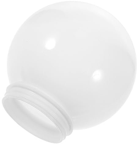 Acrylic Globe Lampshade Globe Lamp Shade Replacement Sphere Shade Ceiling Fan Light Covers Acrylic Lamp Post Globe Round Ball Lamp Cover for Pendant Wall Sconces Lamp