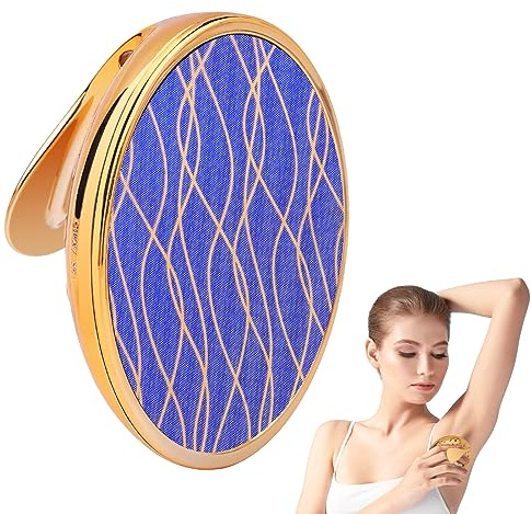 MFCGHXR Nano Haarentferner,Damen Epilierer für Haarentfernung,Crystal Haarentferner für Damen und Herren Haarentfernungsgerät,Geeignet zur Haarentfernung an Armen, Beinen und anderen Teilen(Gold)