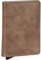 Secrid Slimwallet Vintage SV-Taupe aus Leder, Farbe: Braun, für 4 Karten mit oder 6 Karten ohne Prägung, Maße: 10,2 x 6,8 x 1,6 cm, SV-Taupe
