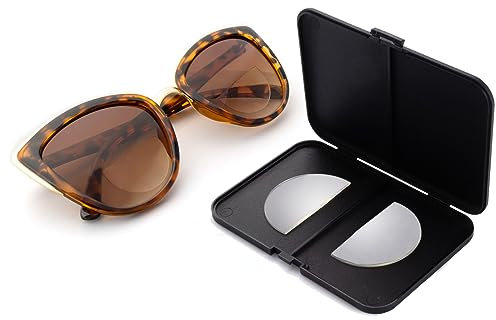 OKH Bifokale Klebelinsen zum Aufkleben Verwandeln Sonnenbrillen, Schutzbrillen oder Tauchermasken in Vergrößerte Bifokale Lesebrillen(+2.5)