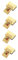 ibasenice 4 Stück 1 Kartenspielen Golddeck Von Pokerchips Aus Kunststoff Kartendeck Chinesisches Poker Rollenspiel Kartenspiel Aus Kunststoff Orakel-kartenspiel PVC Goldmedaille Partybedarf