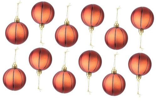 GOOHOCHY Ornament 12 Stück Deko-Weihnachtsschmuck Weihnachtsparty-Zubehör Weihnachtsbaum-Anhänger Weihnachtsbaumschmuck Kugel-Ornamente Weihnachtskugeln Ornamente Weihnachtskugeln Anhänger