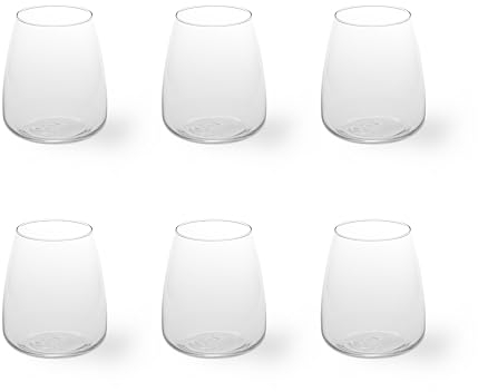 Excelsa Barolo Set 6 Bicchieri Trasparenti, Vetro, 440 Ml.