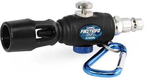 FIRSTINFO A18536EU | Mini tipo plumero de aire | pistola de soplado de aire | con boquilla de alto flujo