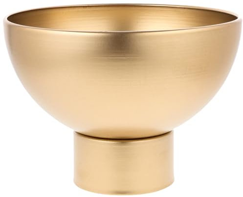 VANZACK Pot de Fleur en métal Bol de Fruits sur Pied décoration de Bureau décor d'or Vase Pot de Fleur de Rebord de fenêtre Pot de Fleurs délicat Grands Pieds récipient Base Haute décorer