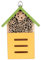 VANZACK Holz-insektenhaus Für Garten Dekorative Bienenunterkunft Aus Robustem Holz Für Wildbienen Und Andere Nützlinge Sorgt Für Naturnahes Im Garten