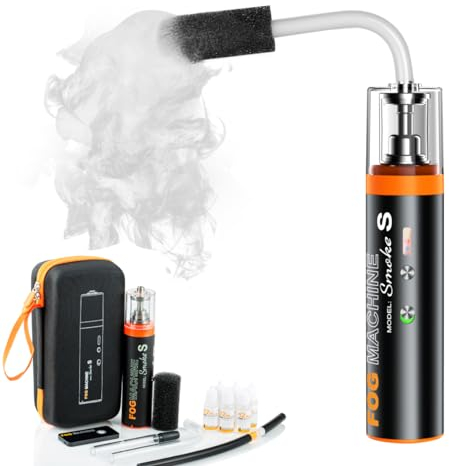 Machine à fumée, PERGEAR Mini machine a brouillard, Générateur de fumée portatif sans fil avec télécommande portable, parfait pour photographie, mariage, Halloween, événements en plein ai