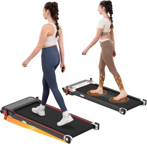 CITYSPORTS Elektrisches Laufband für zuhause Mit Massagefunktion, Steigung Walking Pad mit Fernbedienung 1-6KM/H
