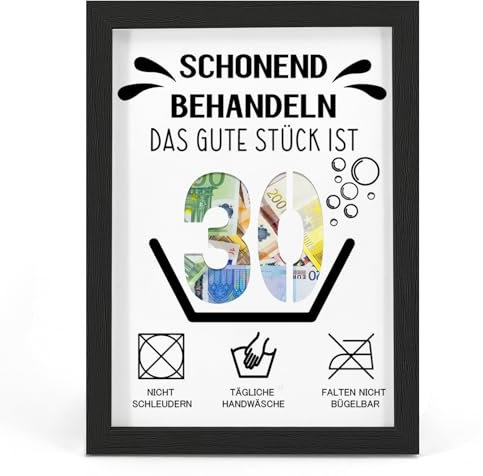 HSDSH 30. Geburtstag Geldgeschenk, Geschenke zum 30 Geburtstag Mann/Frau, Geburtstagskarte zum 30. Geburtstag Schonend behandeln 30, Witzige Geschenkideen zum 30, Geschenke für Freunde, Familie