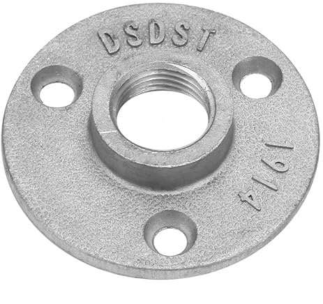 Flange 10 pezzi 3 fori base pavimento flange in lega di alluminio filettata mensola fissaggio rack Flangia Filettata(10,1)