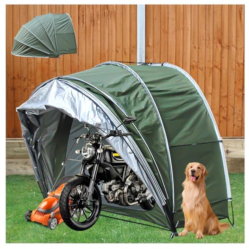 YSMSMZJK Zeltgarage Hängen 2 in 1 Fahrradgarage für Terrassenmöbel,Fahrrad,Motorrad Faltgarage Fahrrad Fahrradhülle Wohnmobil,Green