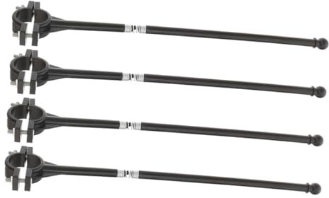 BESPORTBLE 4pcs Bicycle Flagpole Stand Flagpole for Bikes Handlebar Flag Mount Safety Flags Pole Bracket Bike Flag Pole Bike Flag Holder Bike Handlebar Flag Holder Bike Mount Flagpole Iron